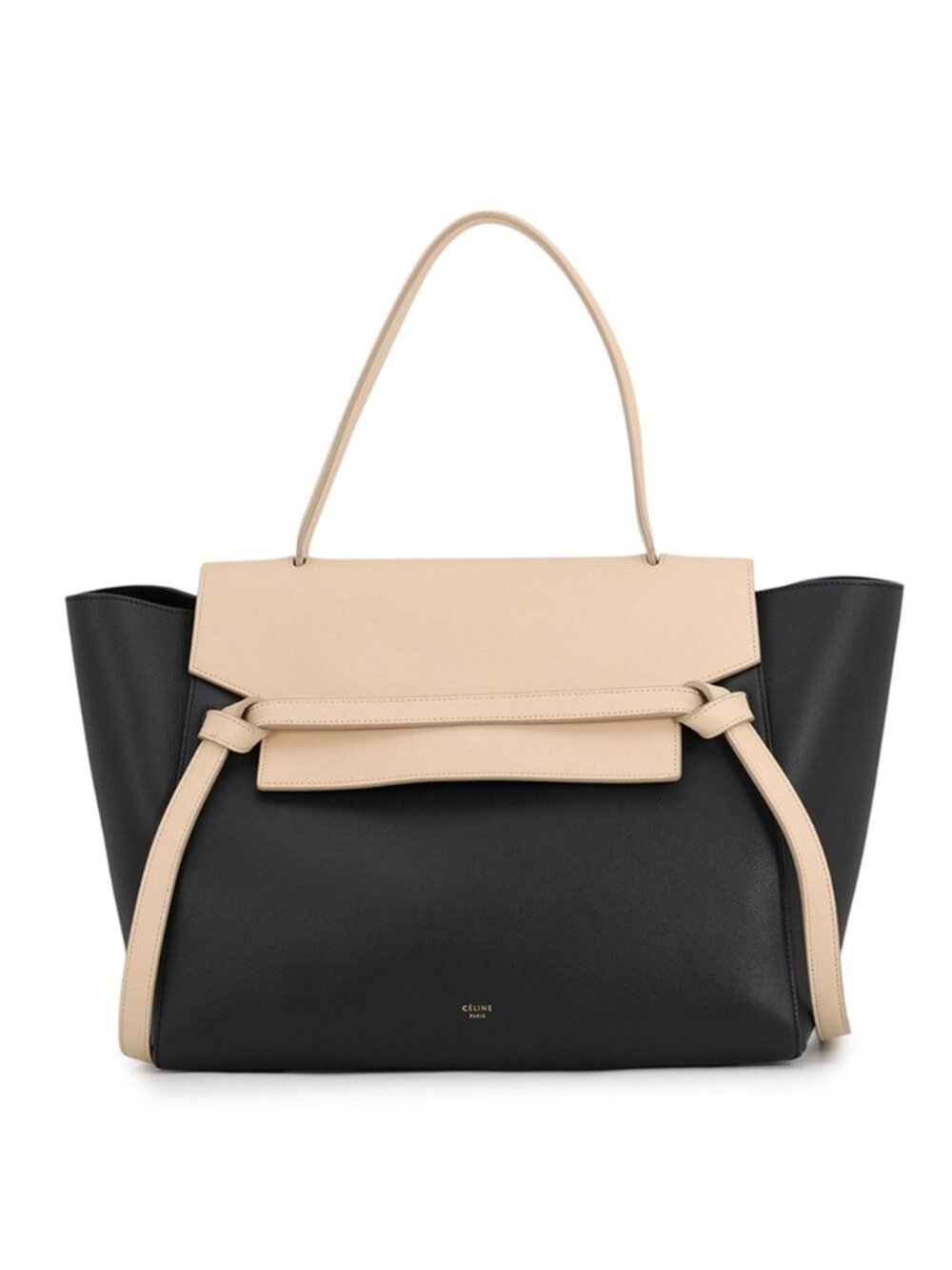 Celine Belt Bag Bicolor Leather Black